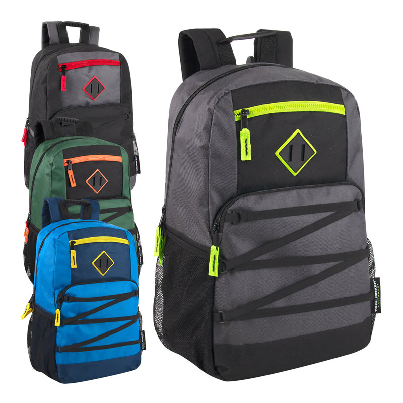 Mochilas Bungee Con Cremallera Dobre Con Sección Para Portátil