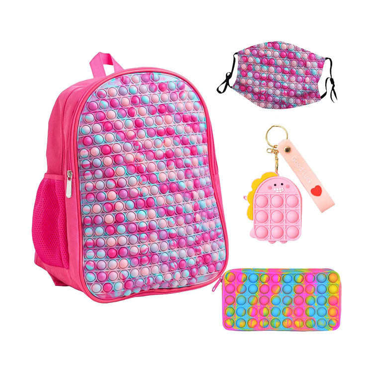 Mochila para estudante Fidget Pop-On-It