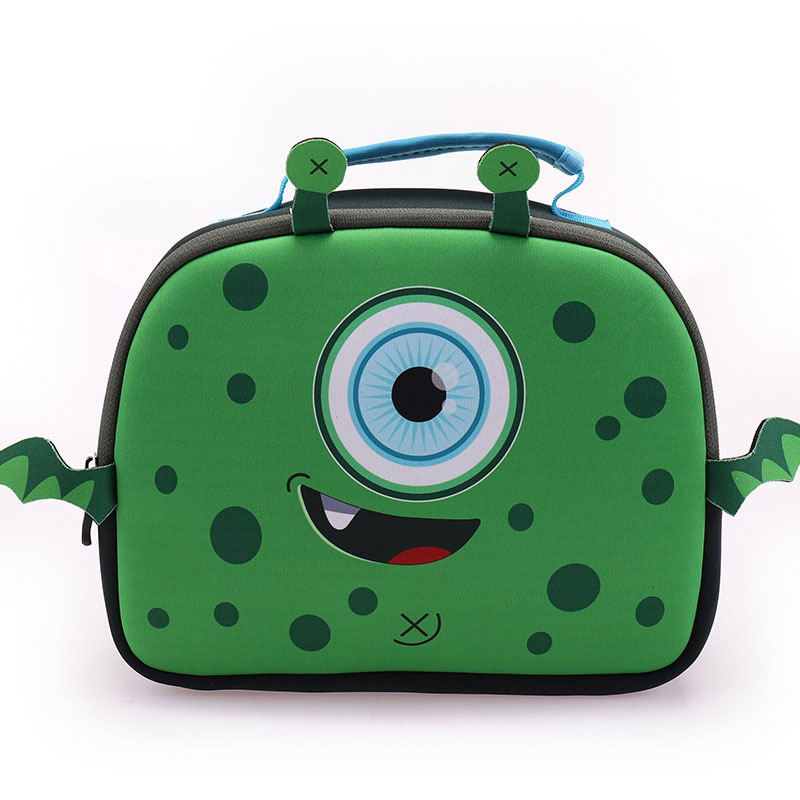 Bonita bolsa de xantar de neopreno Monster